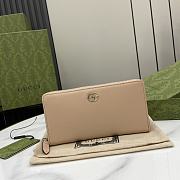 Gucci GG Marmont Supreme Wallet In Beige - 1