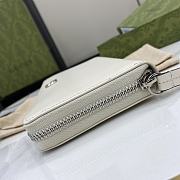 Gucci GG Marmont Supreme Wallet In White - 4