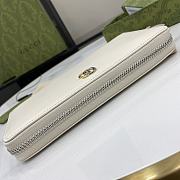 Gucci GG Marmont Supreme Wallet In White - 3