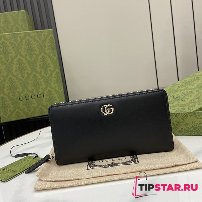 Gucci GG Marmont Supreme Wallet In Black - 1