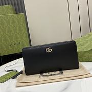 Gucci GG Marmont Supreme Wallet In Black - 1