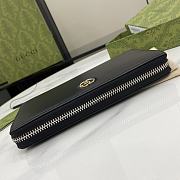 Gucci GG Marmont Supreme Wallet In Black - 6