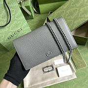 Gucci GG Marmont Wallet On Chain In Gray - 1