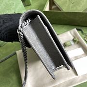 Gucci GG Marmont Wallet On Chain In Gray - 5