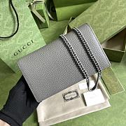 Gucci GG Marmont Wallet On Chain In Gray - 3