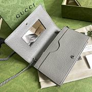 Gucci GG Marmont Wallet On Chain In Gray - 2