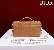 Dior My Dior Mini Bag Orange Cannage Lambskin - 3