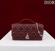 Dior My Dior Mini Bag Burgundy Cannage Lambskin - 1