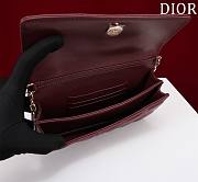 Dior My Dior Mini Bag Burgundy Cannage Lambskin - 5