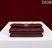 Dior My Dior Mini Bag Burgundy Cannage Lambskin - 4