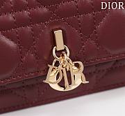 Dior My Dior Mini Bag Burgundy Cannage Lambskin - 2