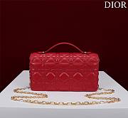 Dior My Dior Mini Bag Red Cannage Lambskin - 5