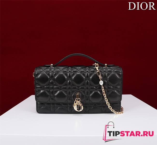 Dior My Dior Mini Bag Black Cannage Lambskin - 1