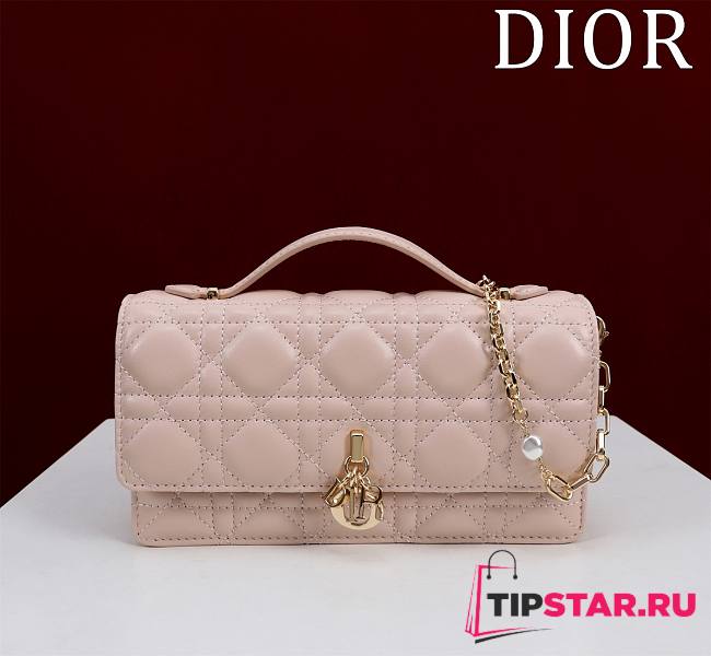 Dior My Dior Mini Bag Pink Cannage Lambskin - 1