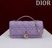 Dior My Dior Mini Bag Purble Cannage Lambskin - 1