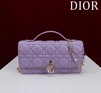 Dior My Dior Mini Bag Purble Cannage Lambskin