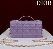 Dior My Dior Mini Bag Purble Cannage Lambskin - 6