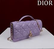 Dior My Dior Mini Bag Purble Cannage Lambskin - 5