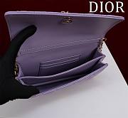 Dior My Dior Mini Bag Purble Cannage Lambskin - 3