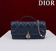 Dior My Dior Mini Bag Dark Blue Cannage Lambskin - 1