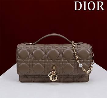 Dior My Dior Mini Bag Dark Brown Cannage Lambskin