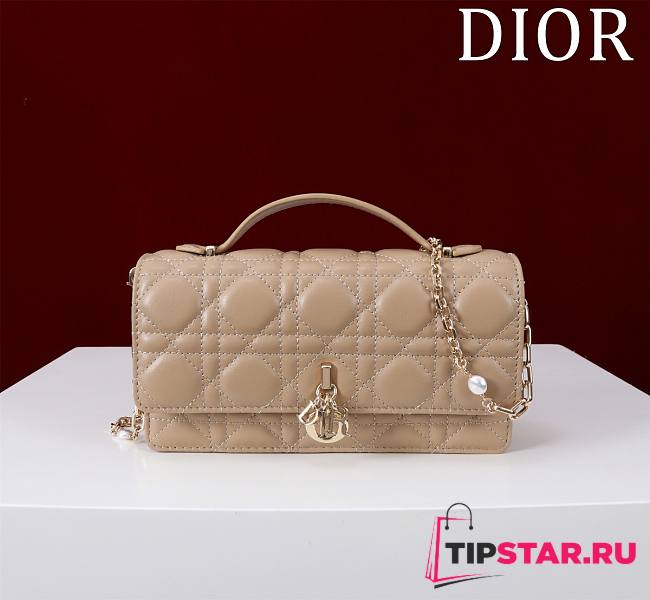 Dior My Dior Mini Bag Beige Cannage Lambskin - 1