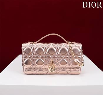 Dior My Mini Bag Iridescent Metallic Pink-Tone Cannage Lambskin