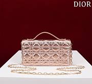 Dior My Mini Bag Iridescent Metallic Pink-Tone Cannage Lambskin - 5