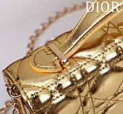 Dior My Mini Bag Iridescent Metallic Gold-Tone Cannage Lambskin - 2