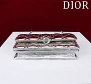 Dior My Mini Bag Iridescent Metallic Silver-Tone Cannage Lambskin - 5