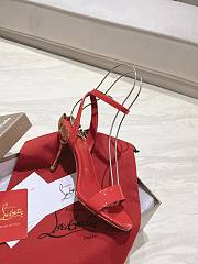 Christian Louboutin High Heels 80 mm shiny red - 5