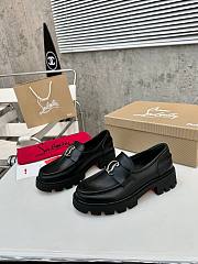 Christian Louboutin CL Moc Lug leather loafers black - 5