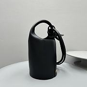 Jacquemus Mini Knotted Bucket Bag Black - 4