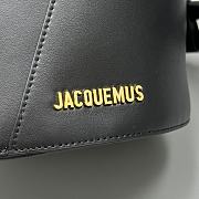 Jacquemus Mini Knotted Bucket Bag Black - 3