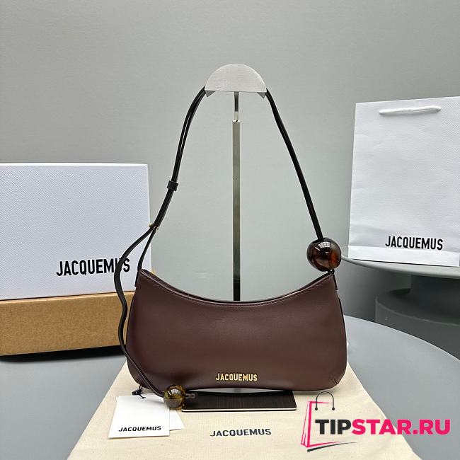 Jacquemus Le Bisou Perle shoulder bag brown - 1