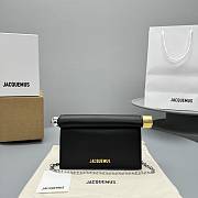 Jacquemus La Petite Pochette Logo Plaque Shoulder Bag Black - 1