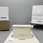 Jacquemus La Petite Pochette Logo Plaque Shoulder Bag White - 1