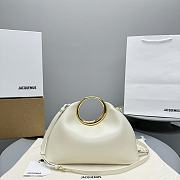 Jacquemus The small Calino Mini ring handbag white - 1