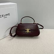 Celine Teen Lola Trio Mphe In Burgundy - 1