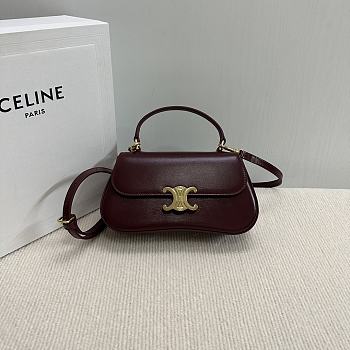 Celine Teen Lola Trio Mphe In Burgundy