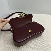 Celine Teen Lola Trio Mphe In Burgundy - 5