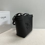 Celine SMALL CABAS ANAÏS CUIR TRIOMPHE in Grained calfskin black - 3