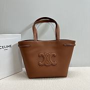 Celine SMALL CABAS ANAÏS CUIR TRIOMPHE in Grained calfskin tan - 1