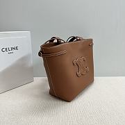 Celine SMALL CABAS ANAÏS CUIR TRIOMPHE in Grained calfskin tan - 6