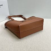 Celine SMALL CABAS ANAÏS CUIR TRIOMPHE in Grained calfskin tan - 5