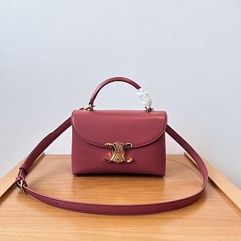 Celine TEEN NINO BAG in SUPPLE CALFSKIN red