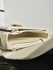 Celine Teen Triomphe Bag in shiny calfskin Cream - 2