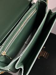 Celine Teen Triomphe Bag in shiny calfskin Green - 2