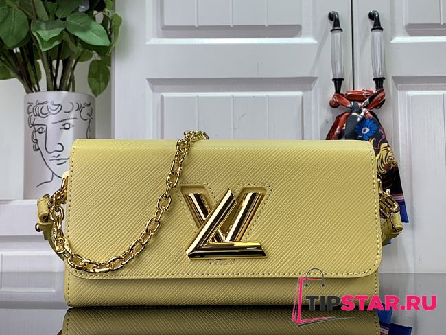 Louis Vuitton Twist West Pochette Epi cowhide with grain yellow - 1