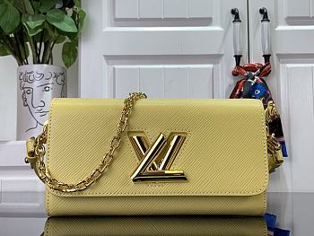 Louis Vuitton Twist West Pochette Epi cowhide with grain yellow